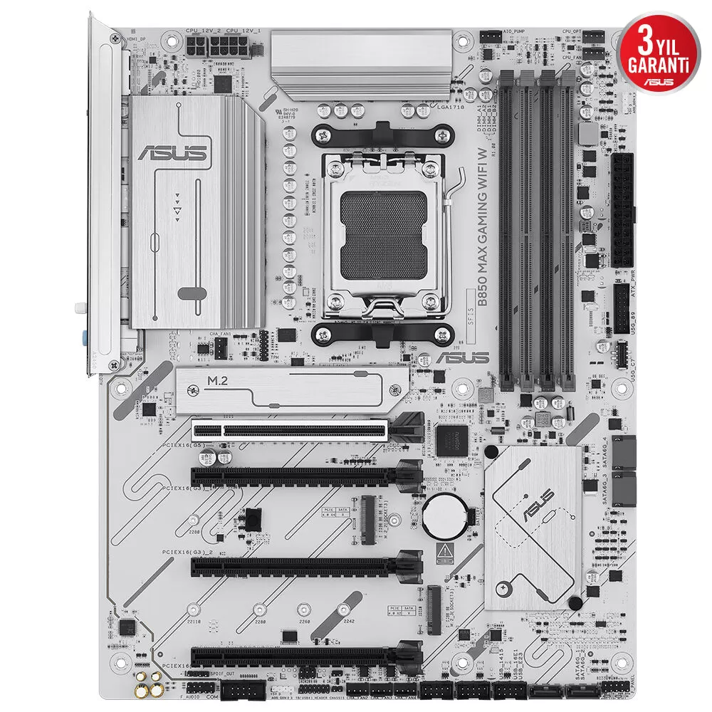 ASUS B850 MAX GAMING WIFI W 4xDDR5 HDMI+DP 3xM.2 AM5 ANAKART