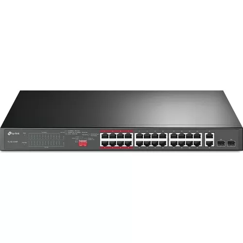 TP-LINK TL-SL1226P 24 PORT 10/100 24 PORT POE 2 PORT UPLINK +2 SFP YONETILEMEZ RACK MOUNT SWITCH