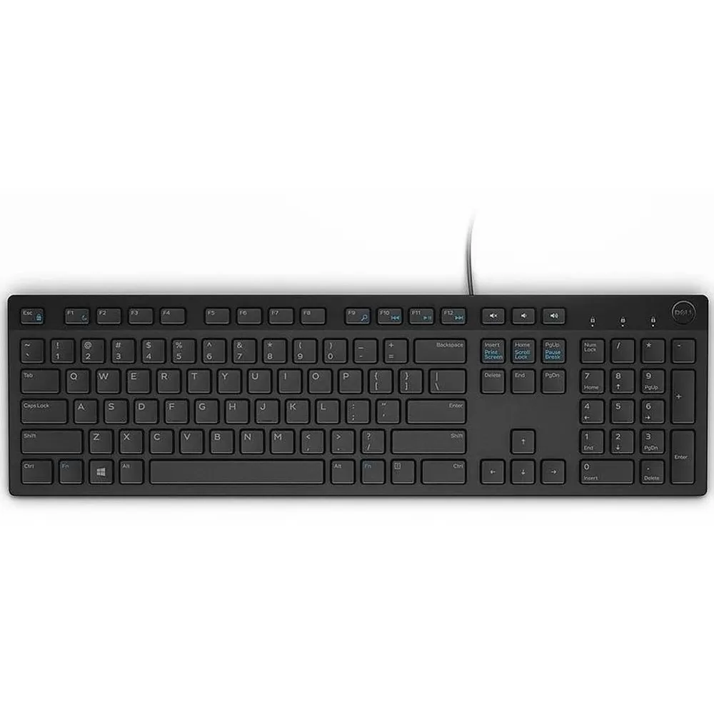 DELL KB216 (580-ADHK) KABLOLU USB MULTİMEDYA SİYAH Q KLAVYE (ingilizce)
