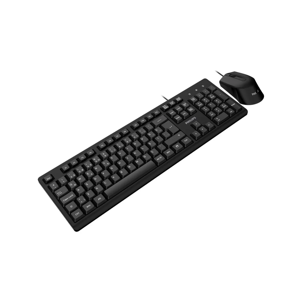 PHILIPS SPT6234 KABLOLU USB STANDART SİYAH Q KLAVYE+MOUSE