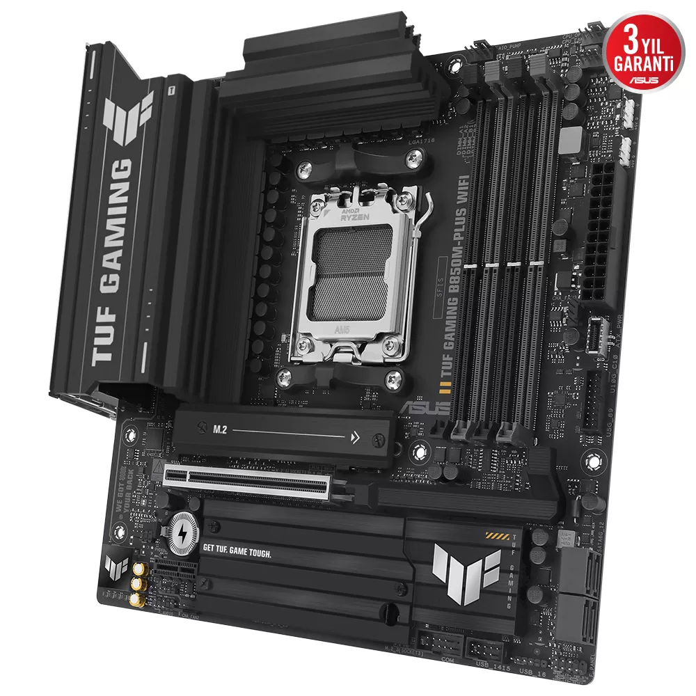 ASUS TUF GAMING B850M-PLUS WIFI 4xDDR5 DP/HDMI/TYPE-C 3xM2 AM5 ANAKART