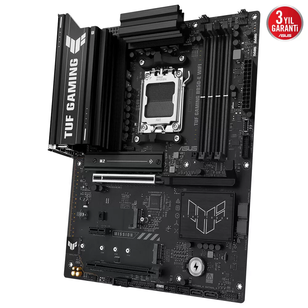 ASUS TUF GAMING B850-E WIFI 4xDDR5 HDMI+DP 3xM.2 AM5 ANAKART