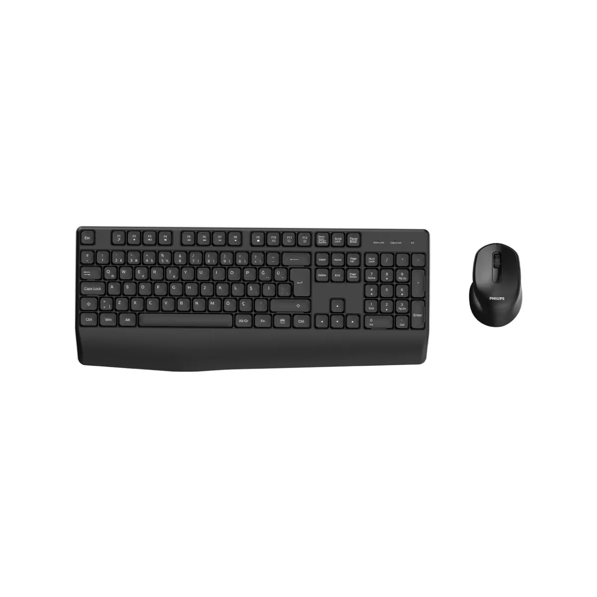PHILIPS SPT6348B KABLOSUZ STANDART SİYAH Q KLAVYE+MOUSE
