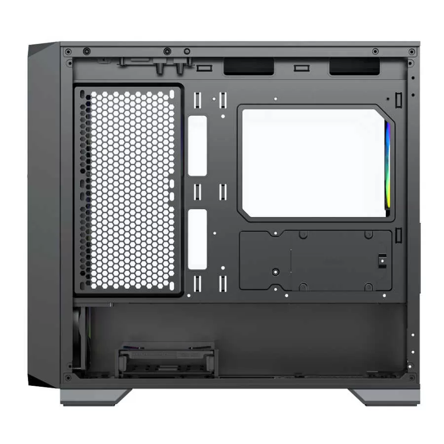 DRAGOS DİAMOND 600W 80+ 4x12CM ARGB FAN MICRO ATX TEMPERED GLASS USB3.0 SİYAH GAMING KASA