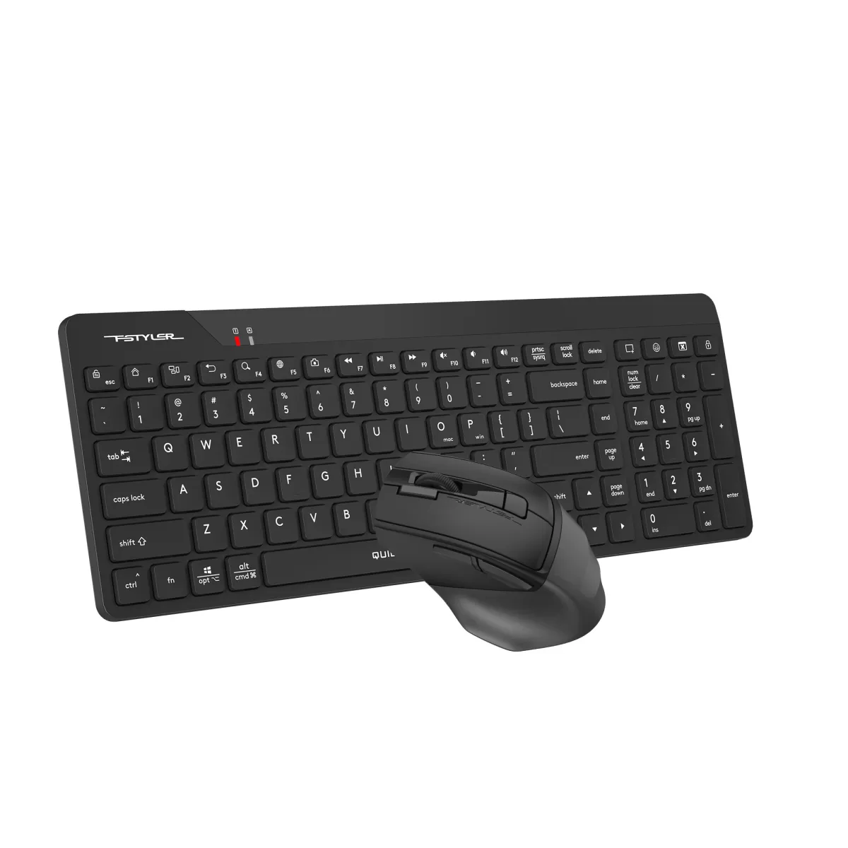 A4 TECH FG2400 AIR2 KABLOSUZ MULTİMEDYA SİYAH SESSİZ Q KLAVYE+MOUSE