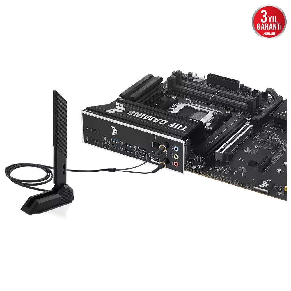 ASUS TUF GAMING B850-E WIFI 4xDDR5 HDMI+DP 3xM.2 AM5 ANAKART