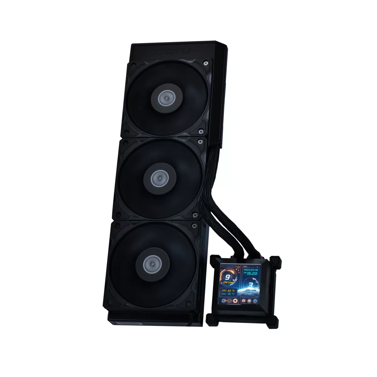 LIAN LI HYDRO-SHIFT LCD PERFORMANCE 360MM LGA1700/AM5 SOKET SİYAH İŞLEMCİ SIVI SOĞUTUCU G89.GHSLCD36SB.00