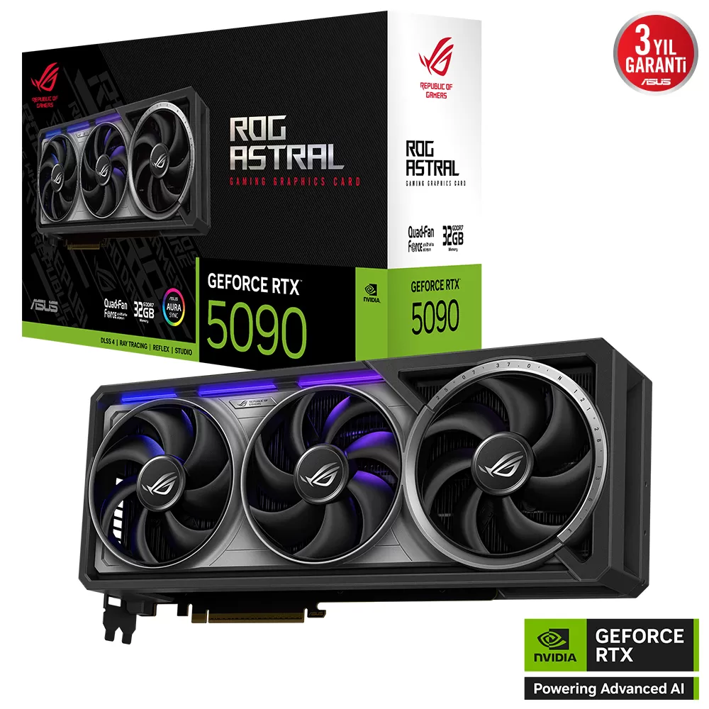 ASUS ROG-ASTRAL-RTX5090-32G-GAMING RTX5090 32GB GDDR7 512Bit 3x DP 2x HDMI