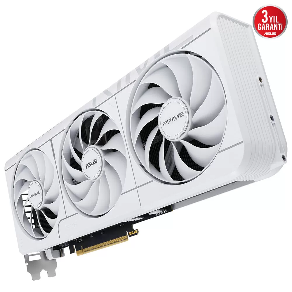 ASUS PRIME-RTX5070-O12G-WHITE NVIDIA-GEFORCE-RTX 5070-12GB GDDR7-192bit--OC-2xHDMI-3xDP-DLSS4 EKRAN KARTI