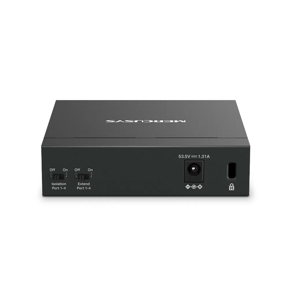 TP-LINK MERCUSYS MS105GP 5 PORT 10/100/1000 4 PORT POE+ YONETILEMEZ DESKTOP SWITCH METAL KASA