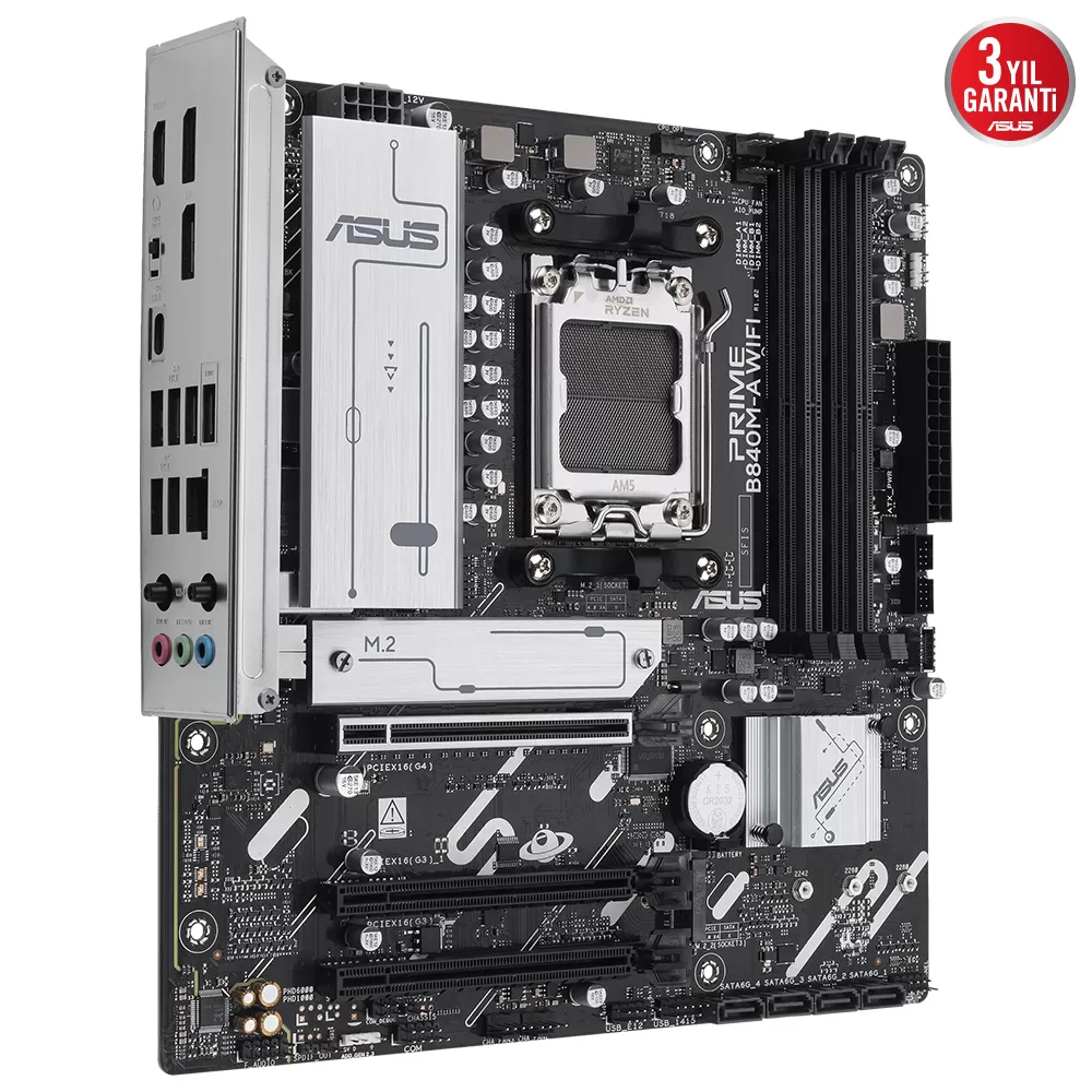 ASUS PRIME B840M-A WIFI 4xDDR5 DP/HDMI 3xM.2 AM5 ANAKART