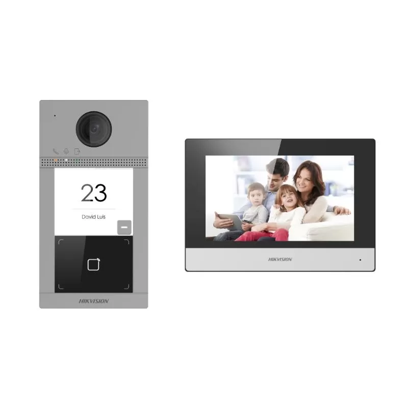 HIKVISION DS-KIS604-S(C) VİLLA TİP IP VIDEO INTERCOM KIT