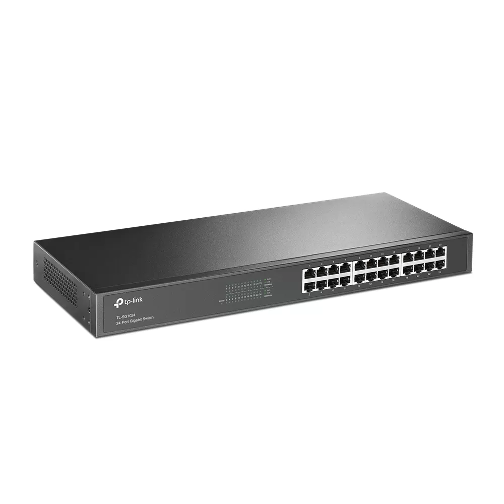 TP-LINK TL-SG1024 24 PORT 10/100/1000 24 PORT YONETILEMEZ RACK MOUNT SWITCH