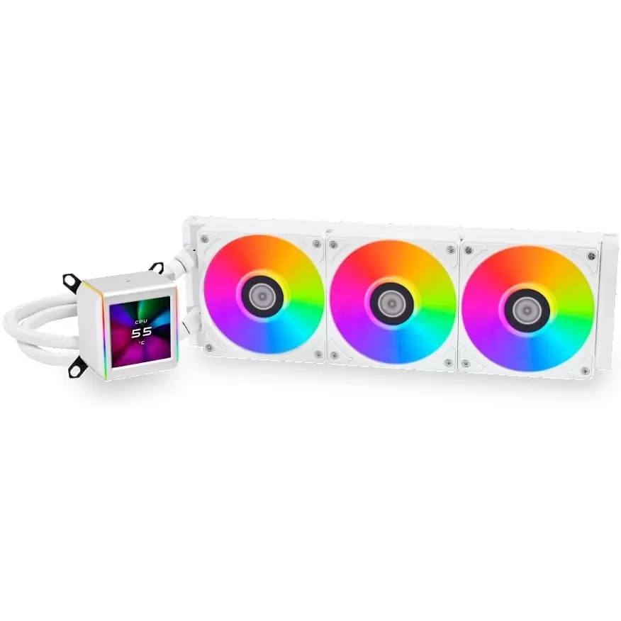 LIAN LI GALAHAD II LCD 360MM LGA1700/AM5 SOKET BEYAZ İŞLEMCİ SIVI SOĞUTUCU G89.GA2ALCD36W.00