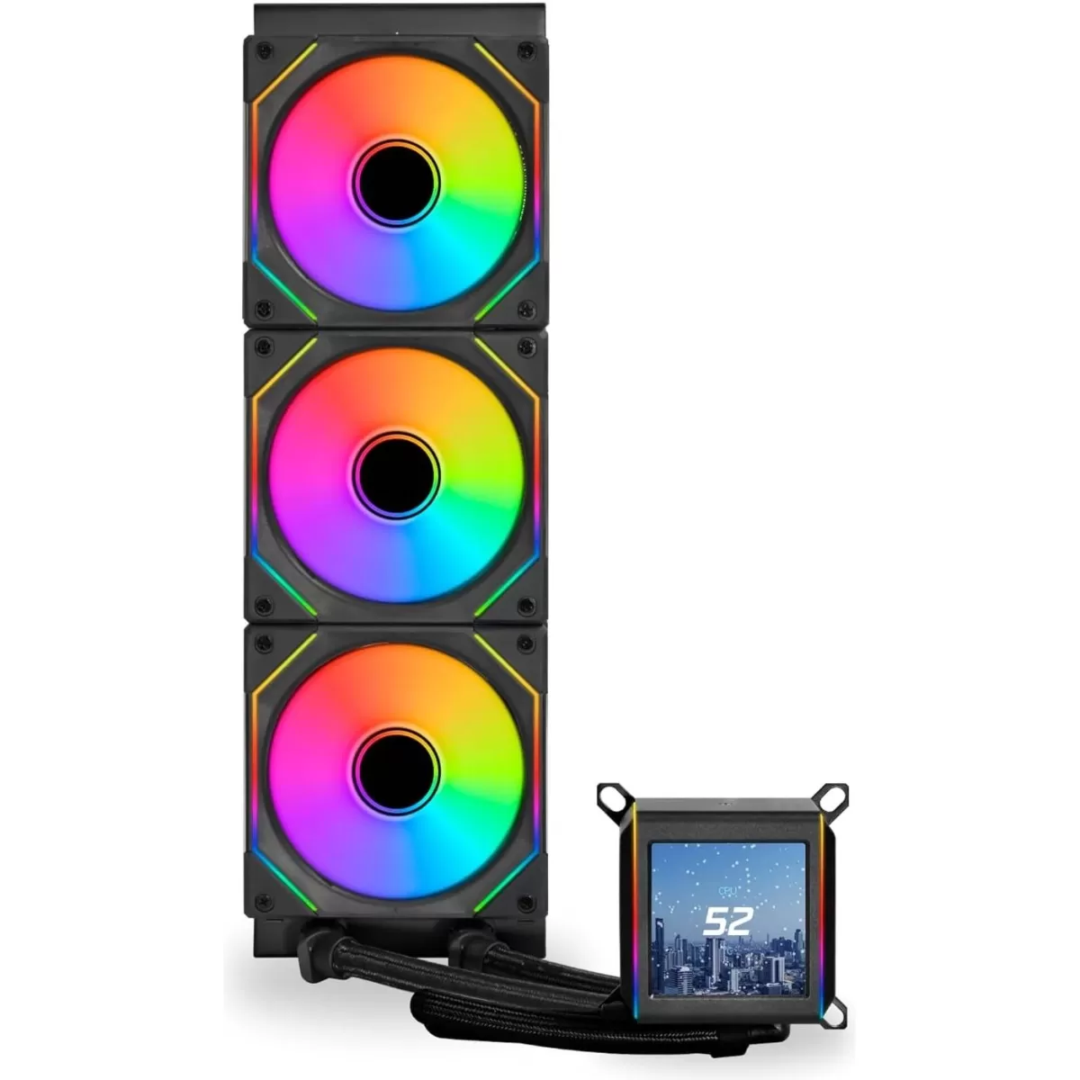 LIAN LI GALAHAD II LCD SL-INFINITY 360MM LGA1700/AM5 SOKET SİYAH İŞLEMCİ SIVI SOĞUTUCU G89.GA2ALCD36INB.00
